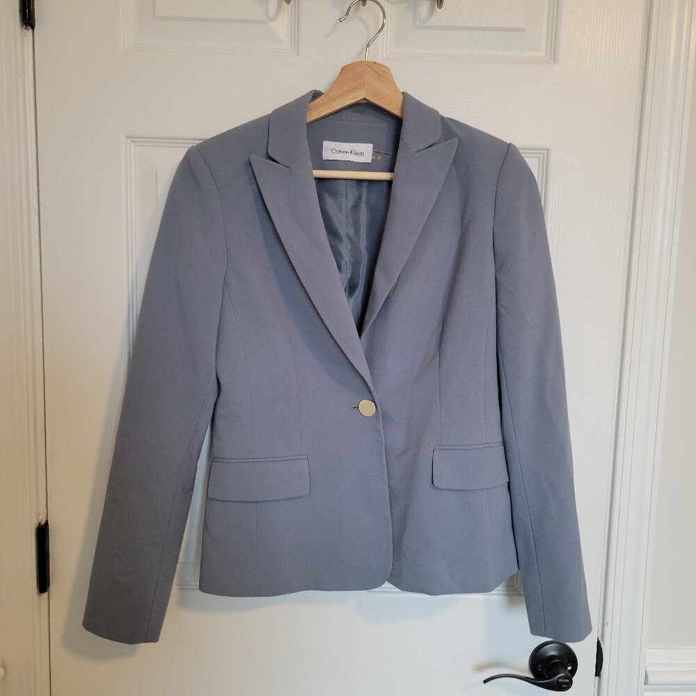 Calvin Klein Light Blue Blazer Women's size 2